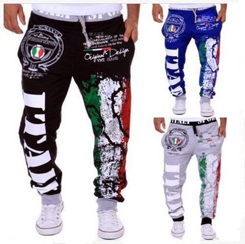 Men'S Casual Sports Pants Italian Flag