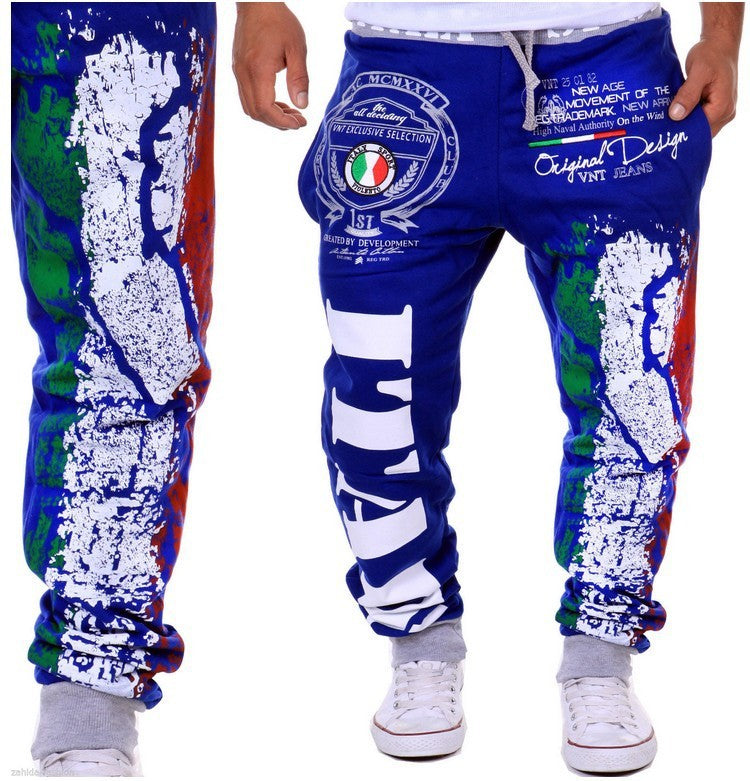 Men'S Casual Sports Pants Italian Flag