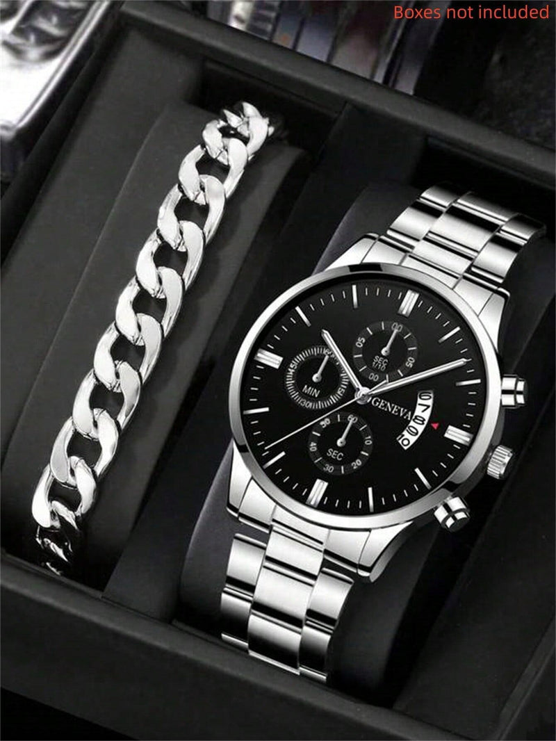 Dial Quartz Watch Men