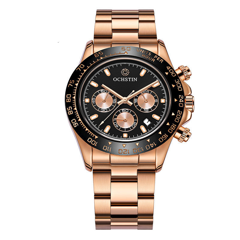 Waterproof Stainless Steel Watch Multi-function