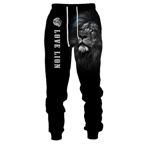 Animal Pattern Ankle Banded Pants