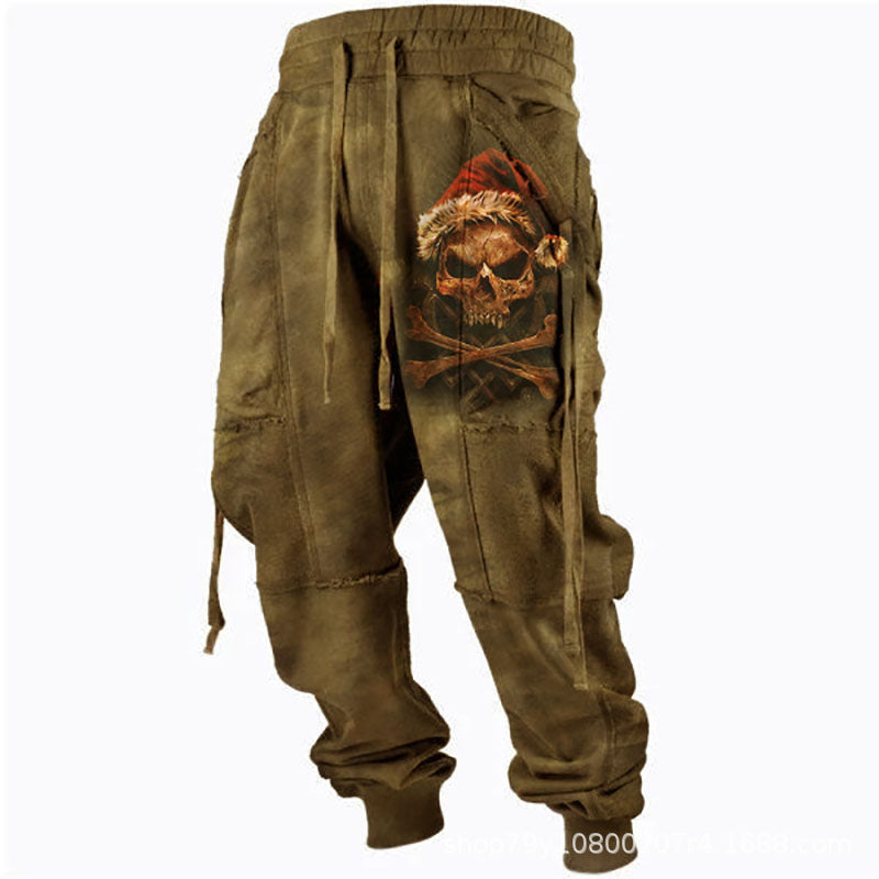 Lanyard Elastic Waist Sports Jogger Pants