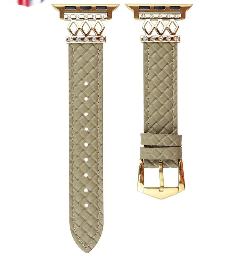 Women's Classic Leather Watch Strap Diamond Style Designs