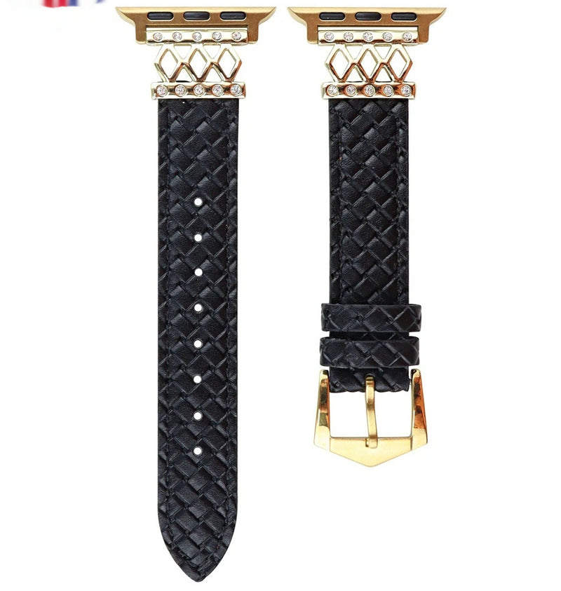 Women's Classic Leather Watch Strap Diamond Style Designs