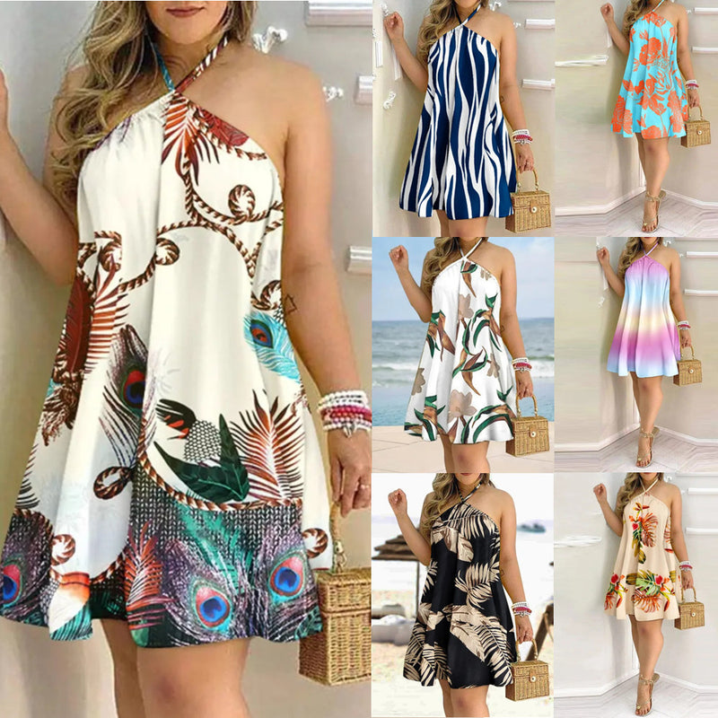 Sexy Printed Summer Dress For Woman