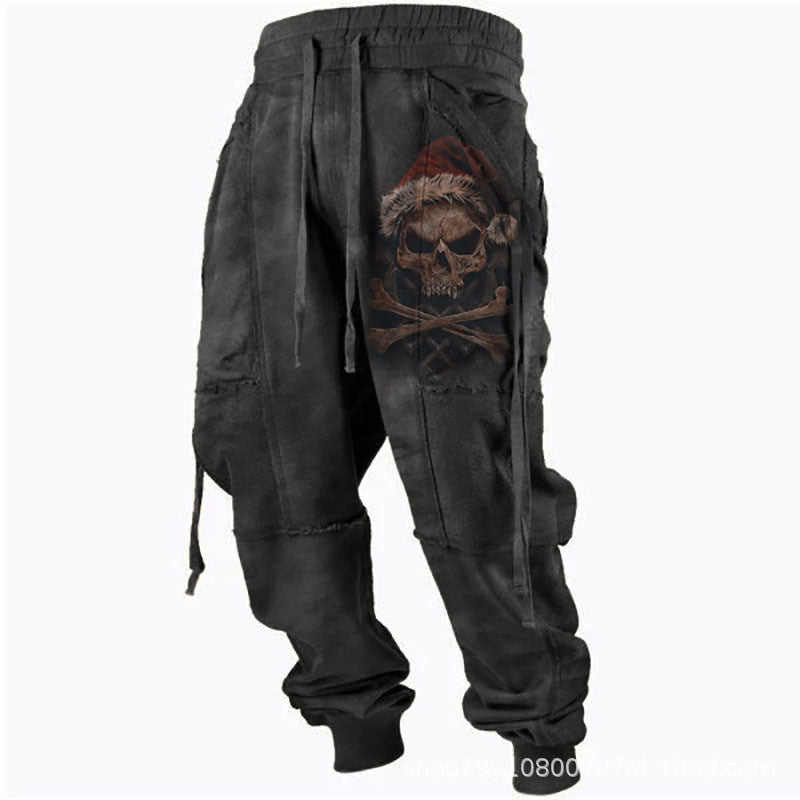 Lanyard Elastic Waist Sports Jogger Pants