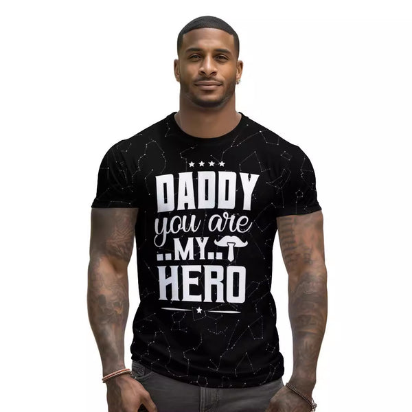 Dad Your My Hero Loose Short Sleeve T-shirt