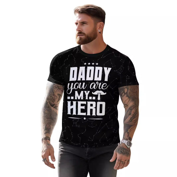 Dad Your My Hero Loose Short Sleeve T-shirt