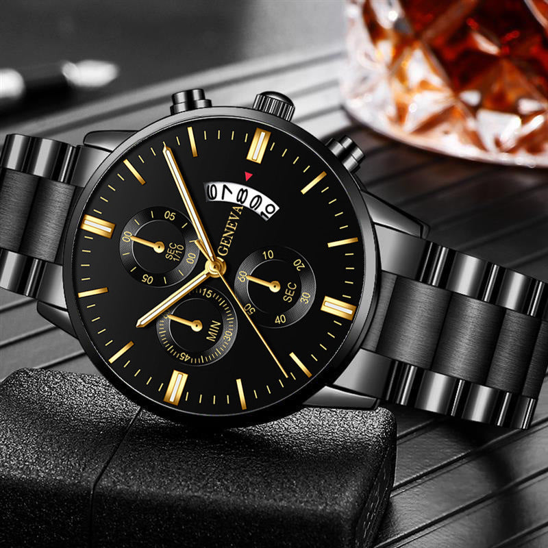 Dial Quartz Watch Men