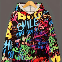 Loose Colorful Colors Fashion Hoodie