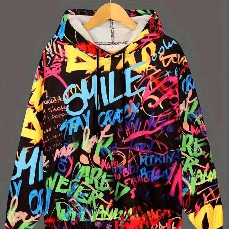 Loose Colorful Colors Fashion Hoodie