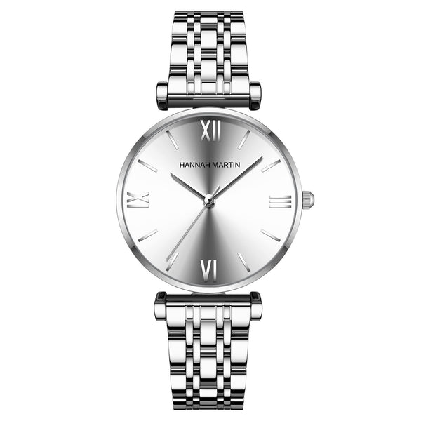 Solid Stainless Steel Women's Band Watch